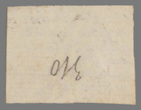 L 01486
<br/>
Label met opschrift
<br/>
<em>Escher von der Linth, Johannes Conrad (1767-1823)</em>